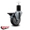 Service Caster 4'' Thermoplastic Rubber Swivel 1-3/4'' Expanding Stem Caster with Brake SCC-EX20S414-TPRB-PLB-134 - alternate 3